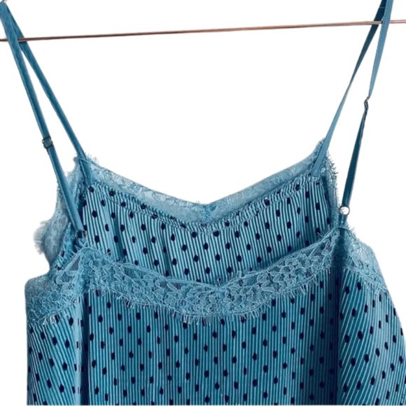 Free People Margot Slip Dress Blue 2 - Picture 5 of 7